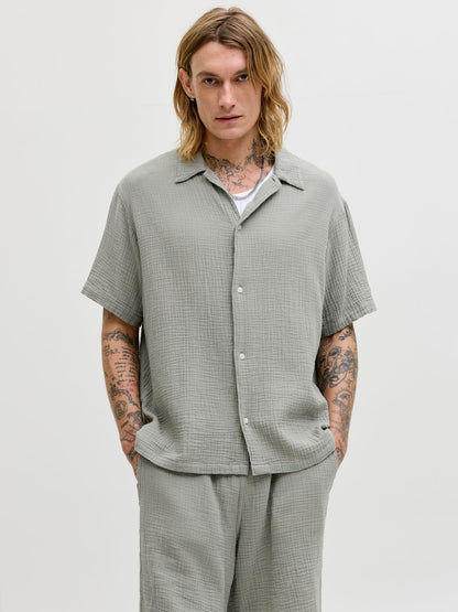 JACK & JONES JORNANTUCKET DOUBLE CLOTH SHIRT SS EA26