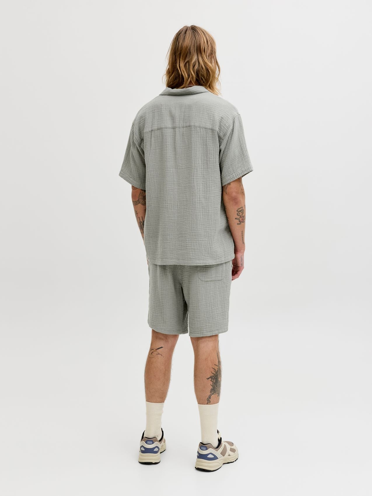 JACK & JONES JORNANTUCKET DOUBLE CLOTH SHIRT SS EA26