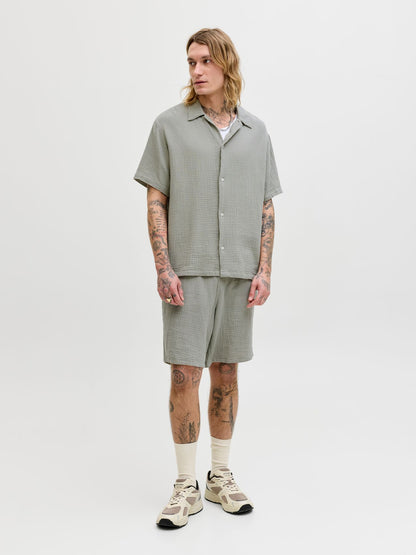 JACK & JONES JORNANTUCKET DOUBLE CLOTH SHIRT SS EA26