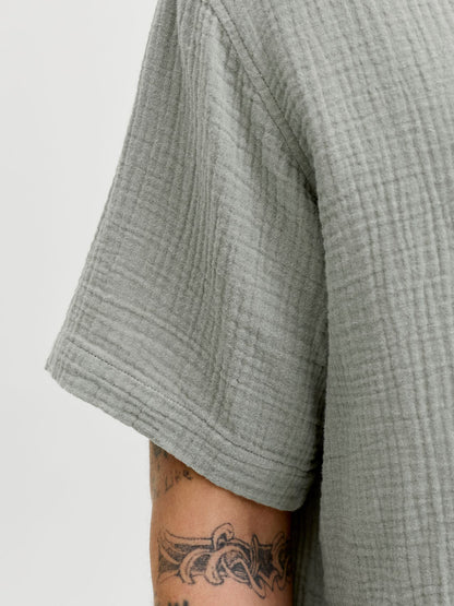 JACK & JONES JORNANTUCKET DOUBLE CLOTH SHIRT SS EA26