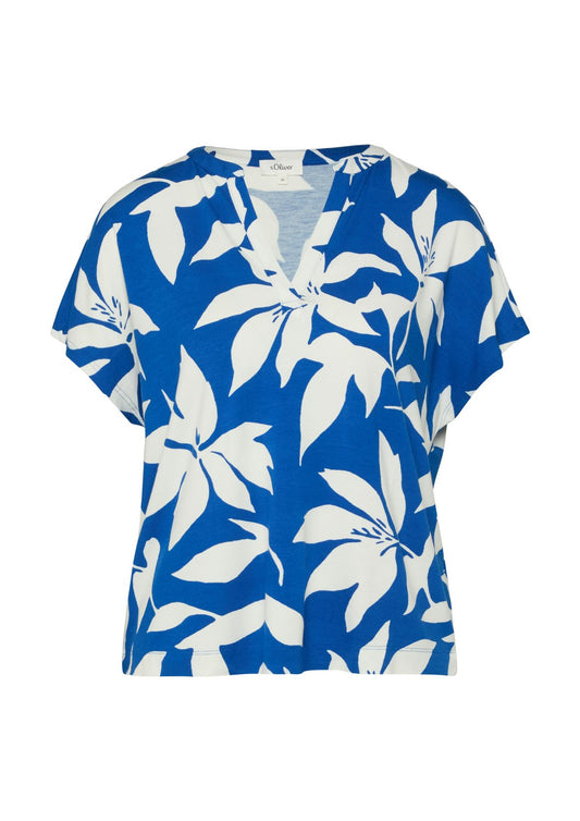 S.OLIVER Gemustertes Jersey-T-Shirt