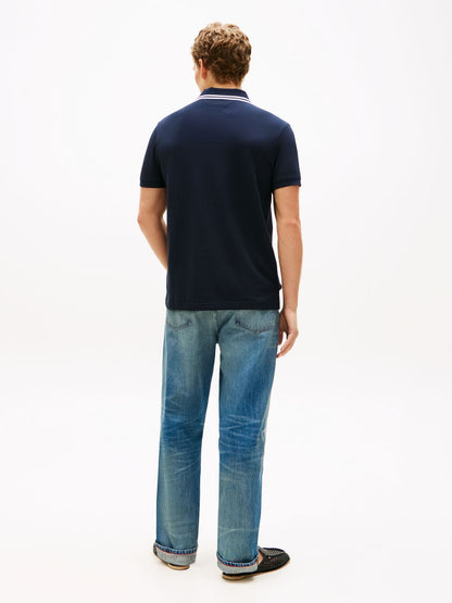 TOMMY HILFIGER Regular Fit Crest Appliqué Polo Shirt