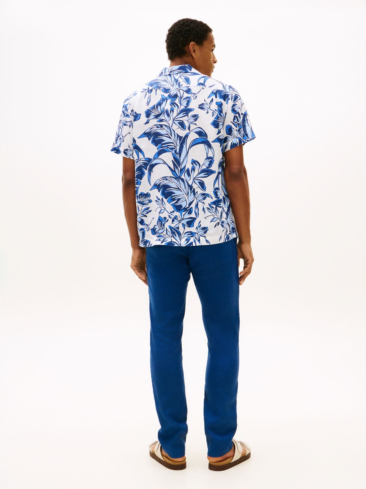TOMMY HILFIGER Kurzarm-Leinenhemd mit Blumenmuster