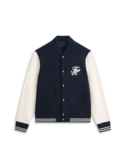 TOMMY HILFIGER Colour-Blocked Terry Bomber Jacket