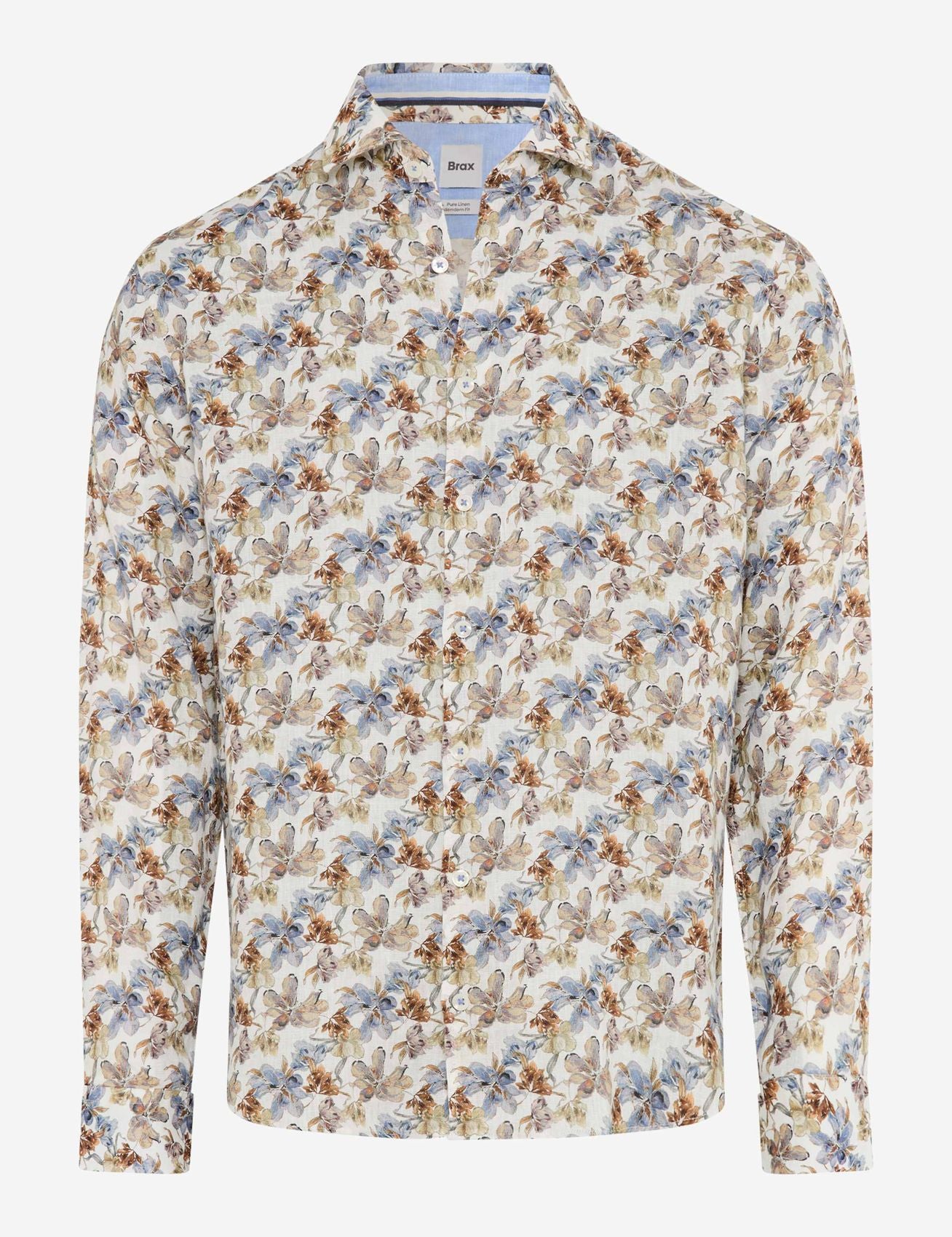 BRAX Leinenhemd mit floralem Print "Harold"