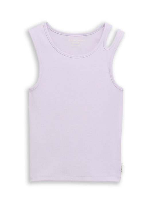 TOM TAILOR Ripp Tanktop mit Cut-Outs