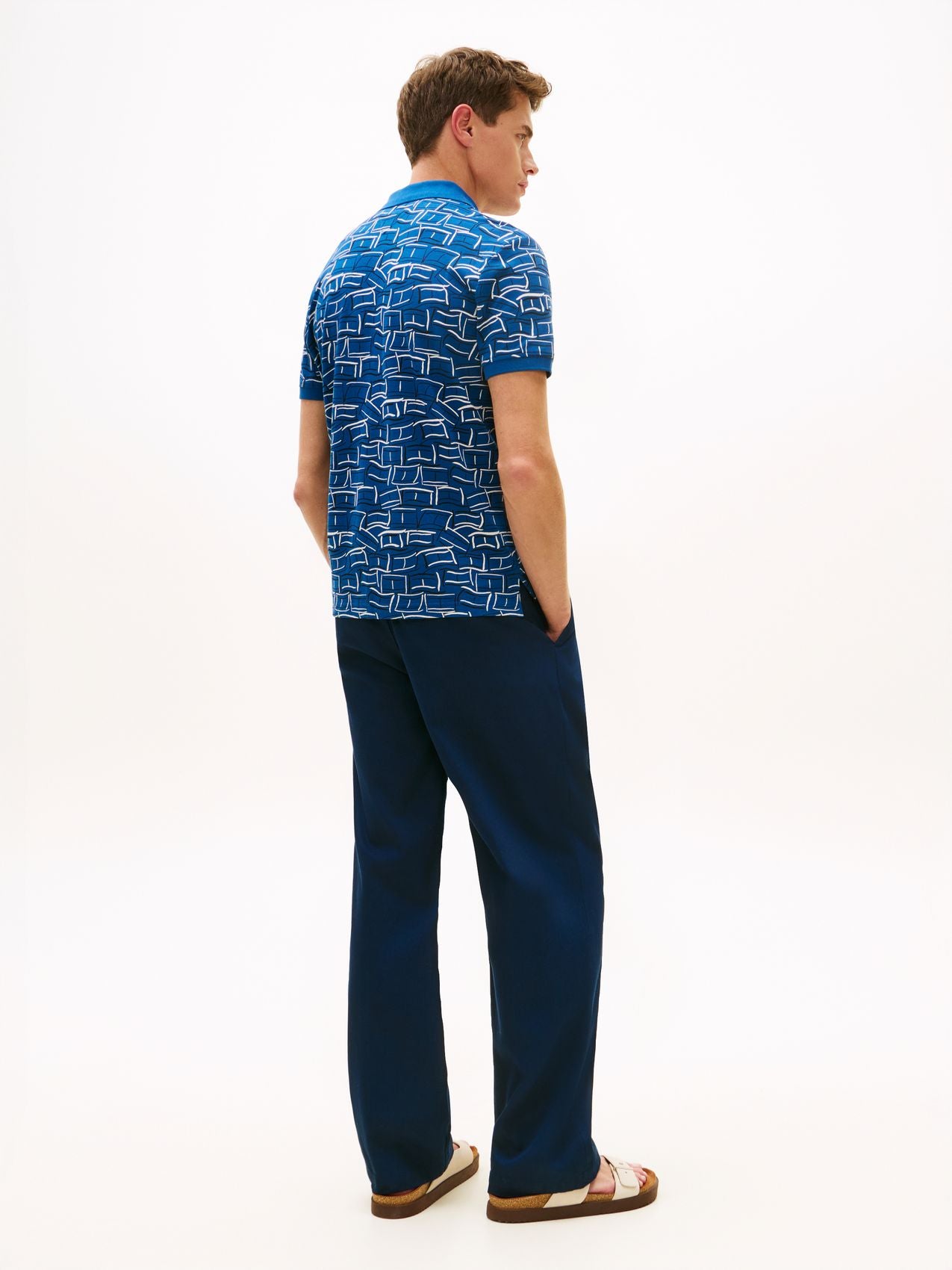 TOMMY HILFIGER Regular Fit Print Pique Polo Shirt