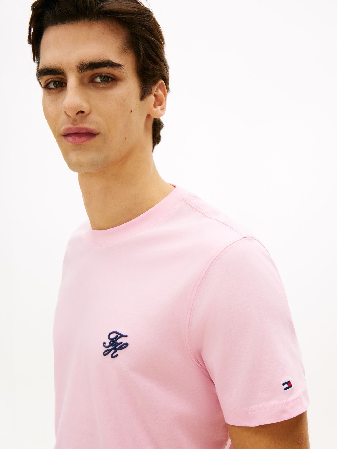 TOMMY HILFIGER Logo Embroidery Jersey T-Shirt