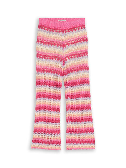 TOM TAILOR Wide Leg Strickhose mit Streifen