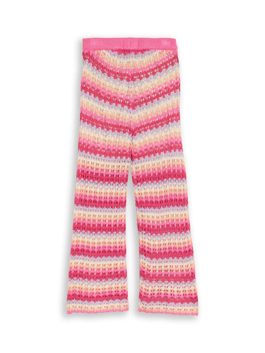 TOM TAILOR Wide Leg Strickhose mit Streifen