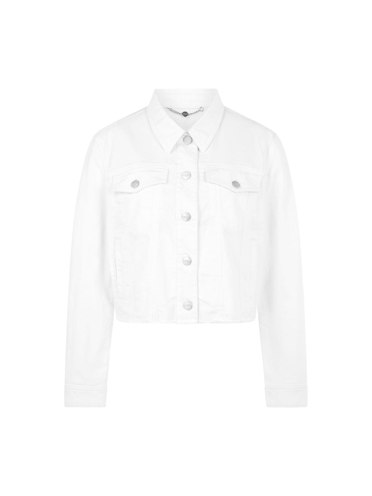 MARC CAIN Kurze Jeansjacke aus Baumwollstretch Default Title