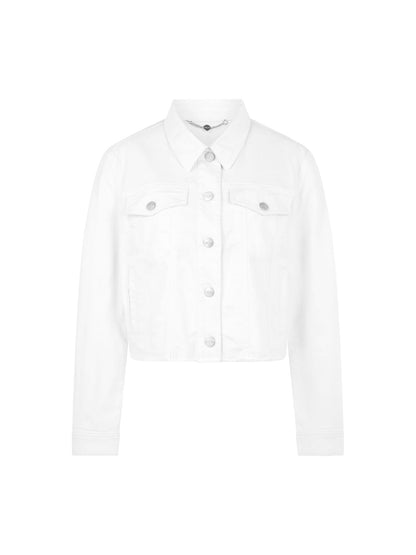 MARC CAIN Kurze Jeansjacke aus Baumwollstretch Default Title