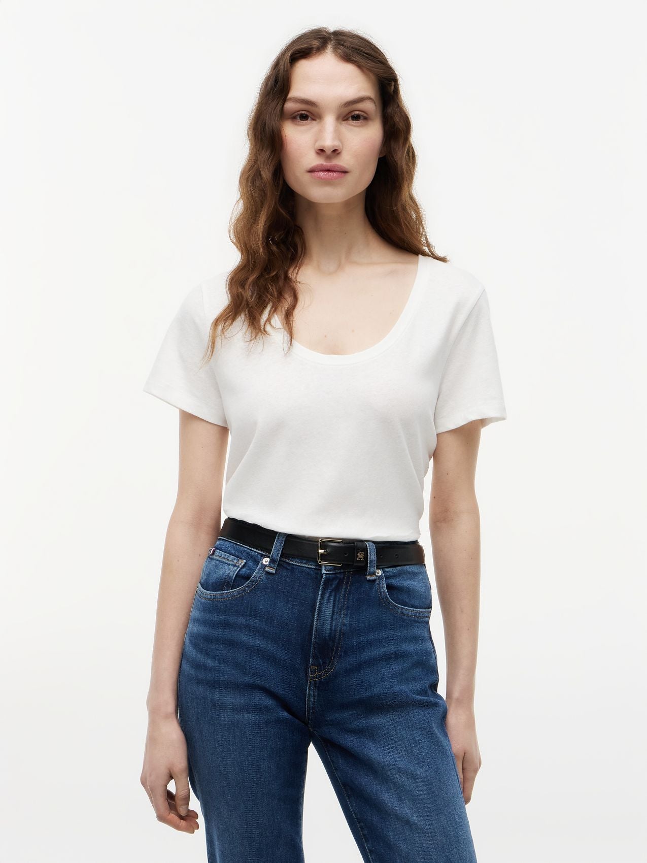 TOMMY HILFIGER T-Shirt aus Leinenmix M