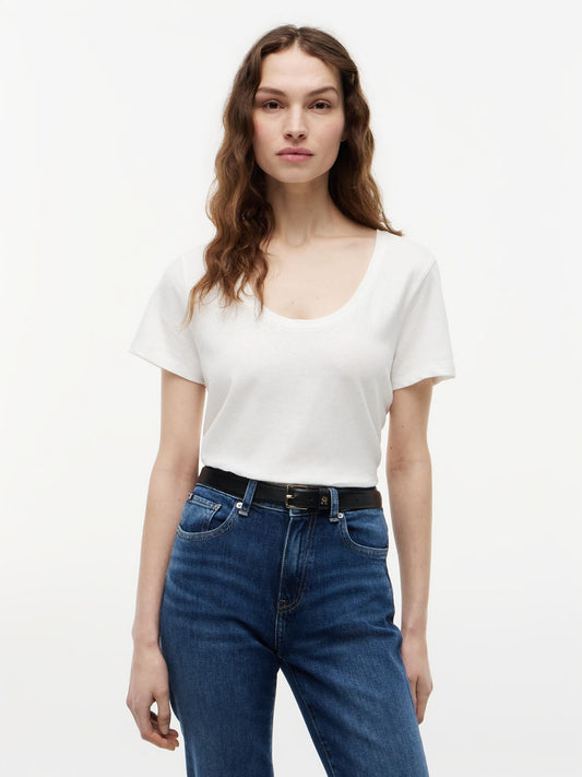 TOMMY HILFIGER T-Shirt aus Leinenmix M