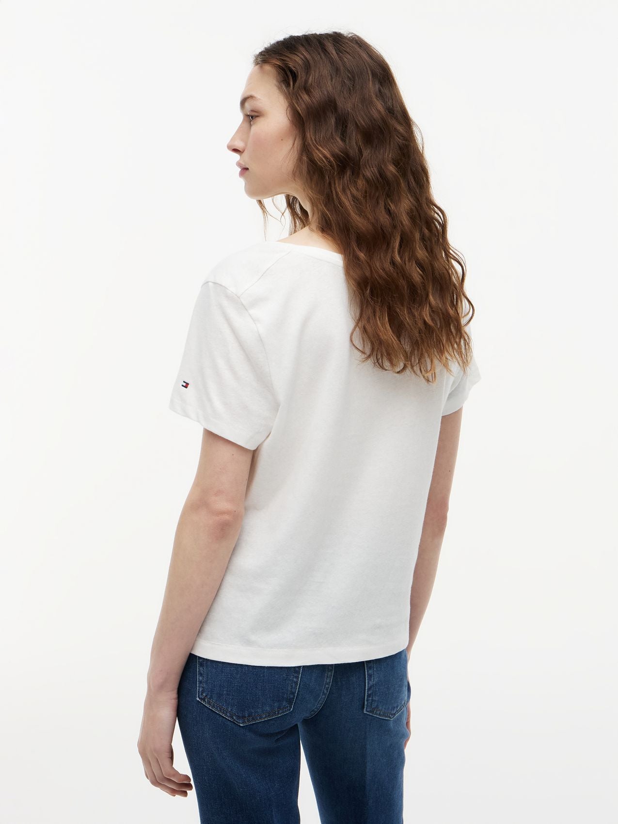 TOMMY HILFIGER T-Shirt aus Leinenmix