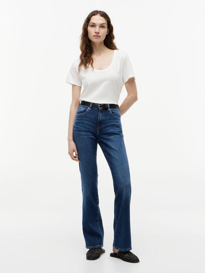 TOMMY HILFIGER T-Shirt aus Leinenmix