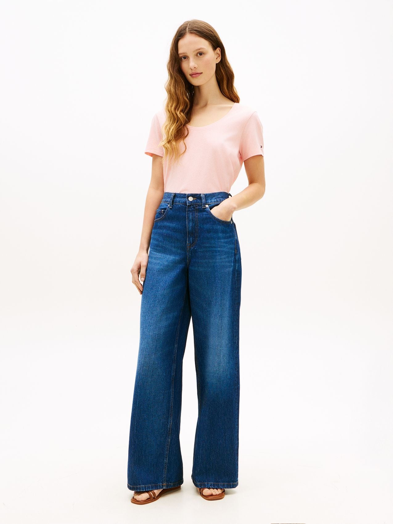 TOMMY HILFIGER T-Shirt aus Leinenmix