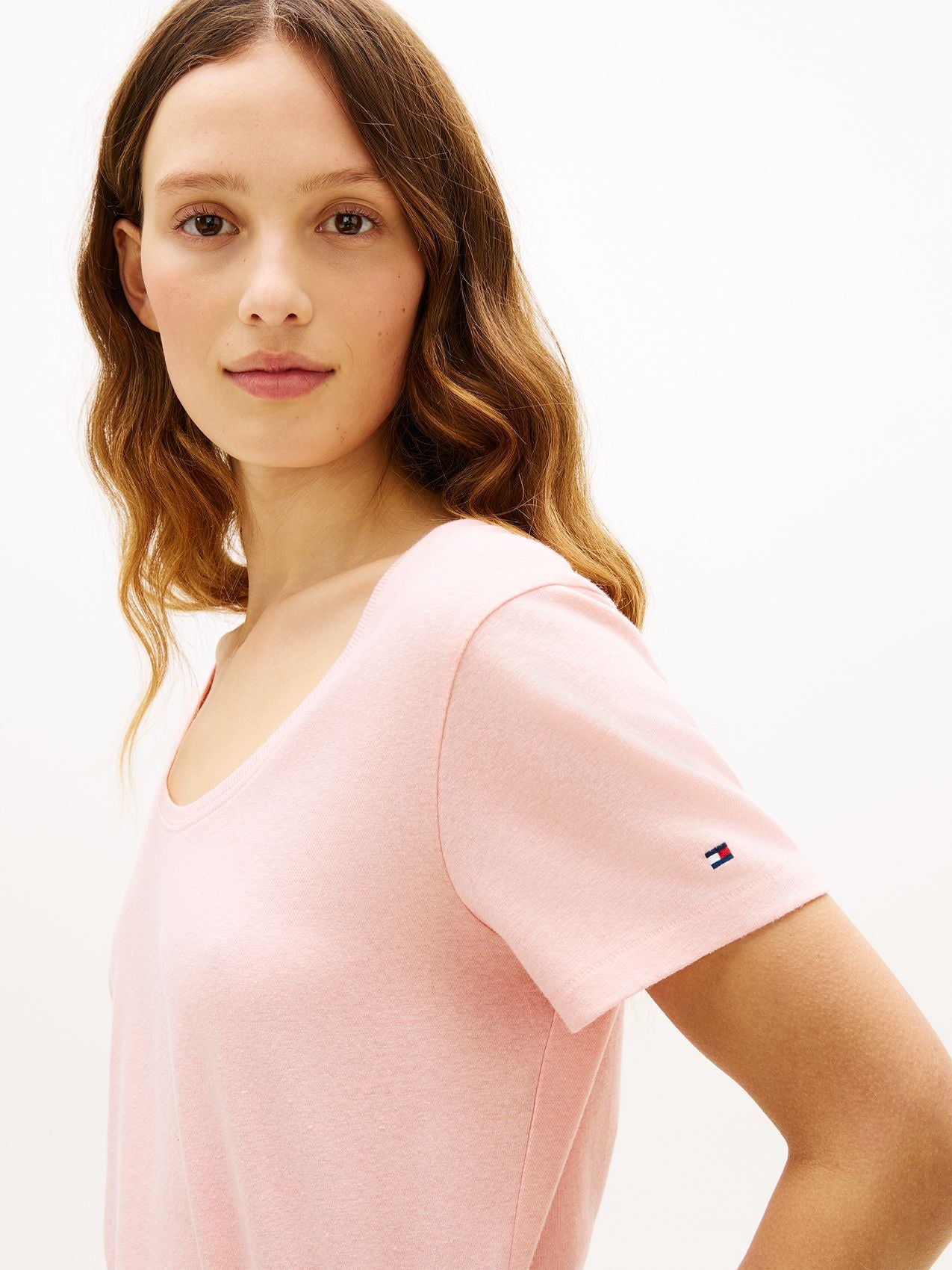 TOMMY HILFIGER T-Shirt aus Leinenmix