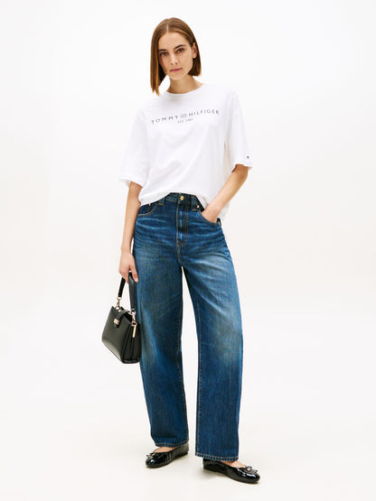 TOMMY HILFIGER T-Shirt mit TH-Logoprint