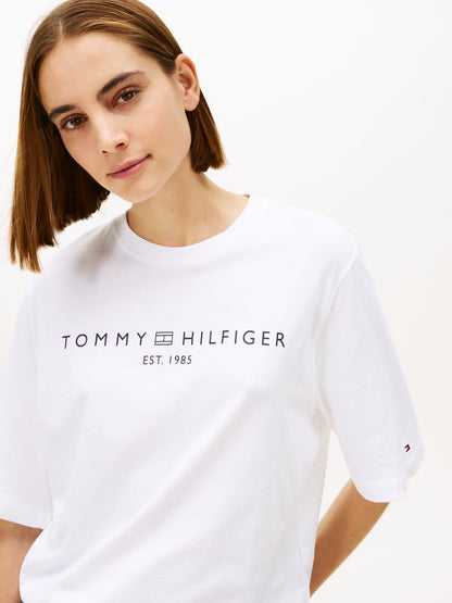 TOMMY HILFIGER T-Shirt mit TH-Logoprint