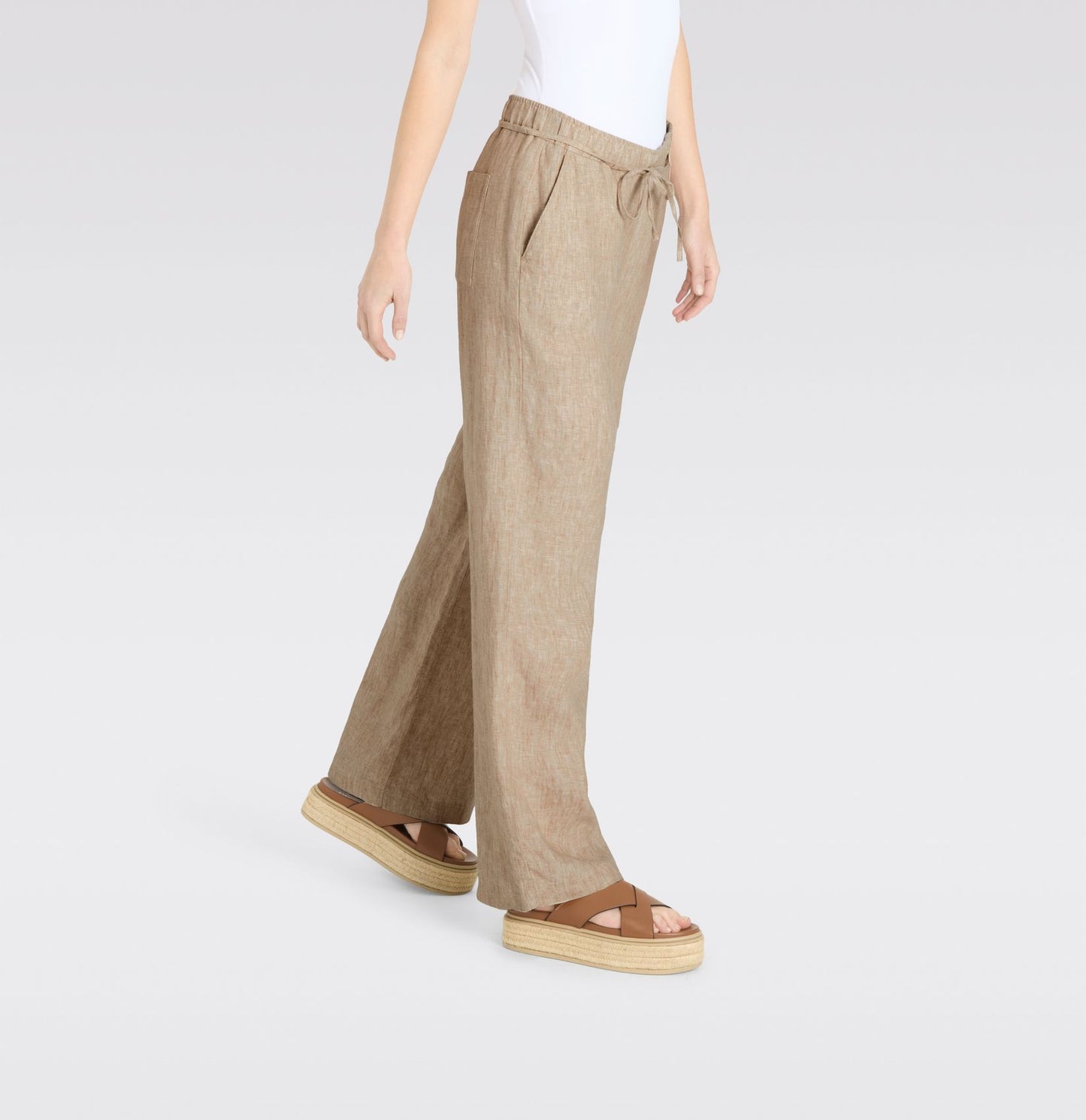 MAC MAC JEANS - CHIARA BELT, Pure linen