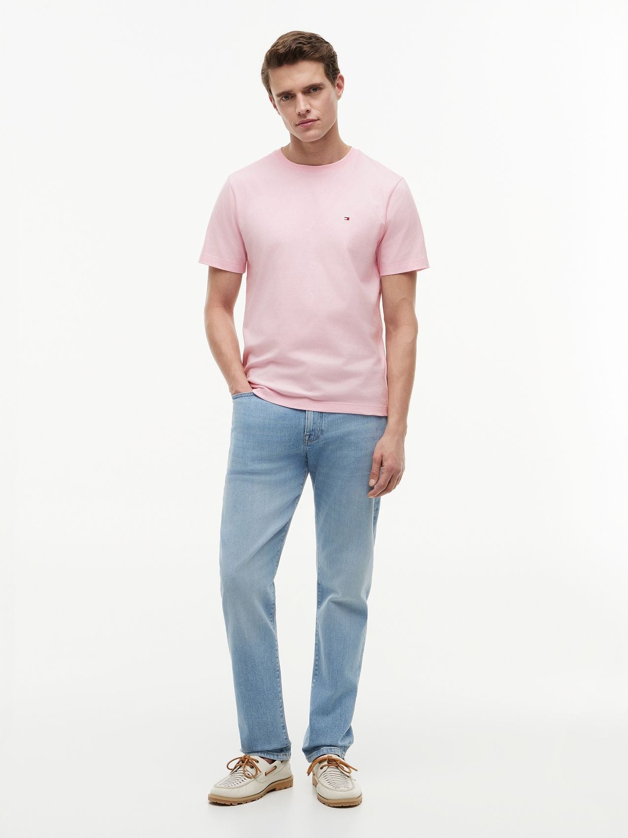 TOMMY HILFIGER T-Shirt mit Flag-Stickerei