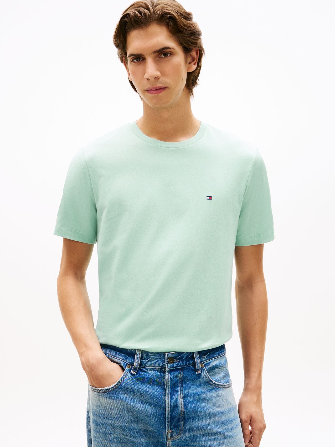 TOMMY HILFIGER T-Shirt mit Flag-Stickerei M