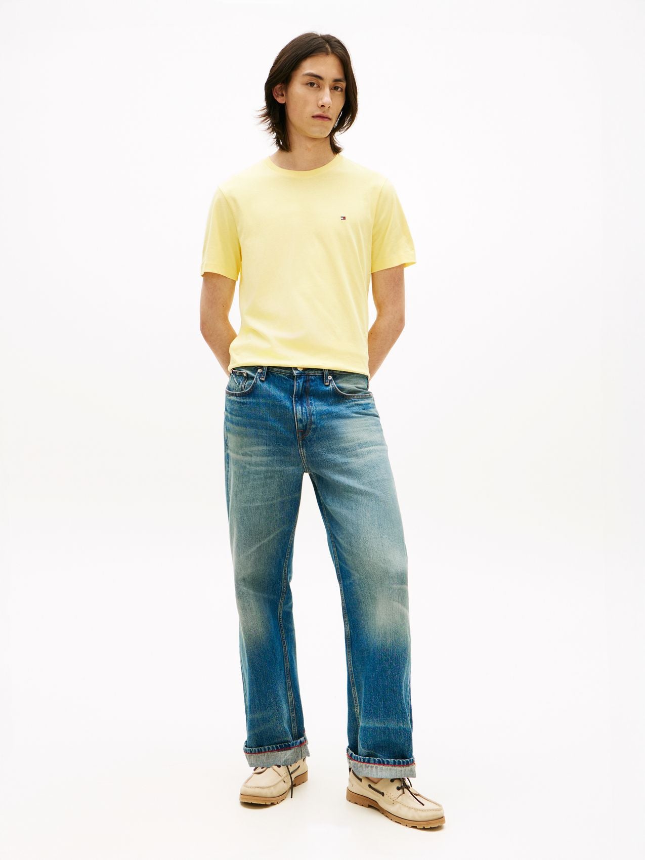 TOMMY HILFIGER T-Shirt mit Flag-Stickerei
