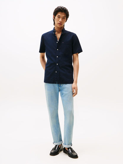 TOMMY HILFIGER Regular Fit Seersucker Short Sleeve Shirt