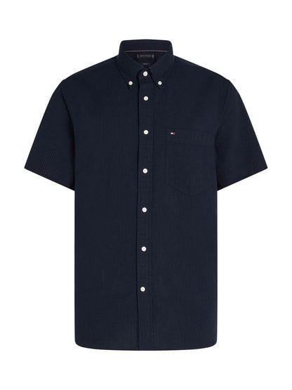 TOMMY HILFIGER Regular Fit Seersucker Short Sleeve Shirt