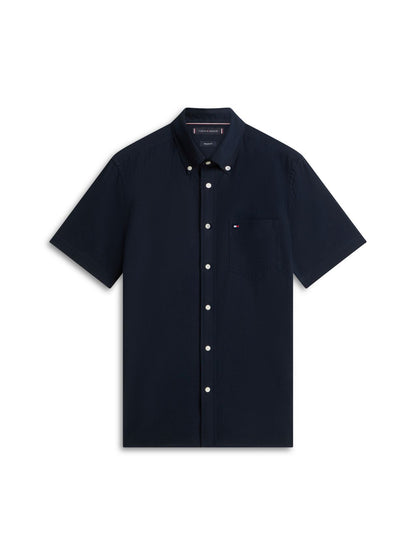 TOMMY HILFIGER Regular Fit Seersucker Short Sleeve Shirt