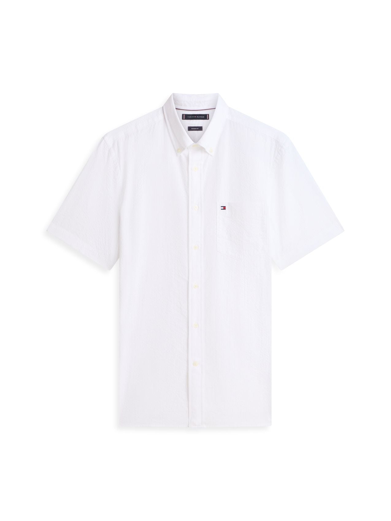 TOMMY HILFIGER Regular Fit Seersucker Short Sleeve Shirt
