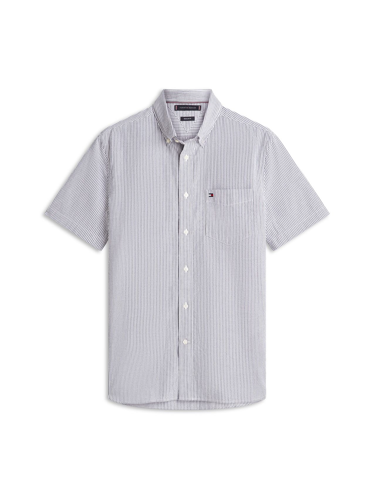 TOMMY HILFIGER Regular Fit Bengal Stripe Seersucker Shirt