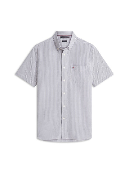 TOMMY HILFIGER Regular Fit Bengal Stripe Seersucker Shirt