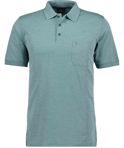 RAGMAN Softknit-Polo mit Brusttasche, kurzarm