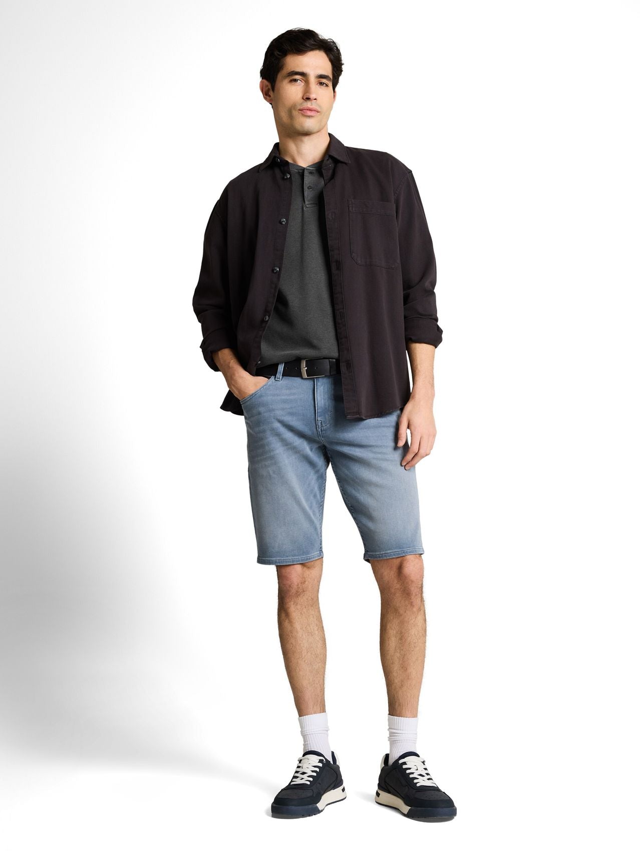TOM TAILOR Henley T-Shirt mit Brusttasche