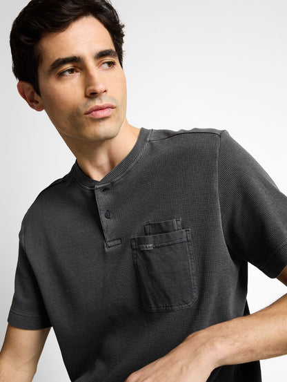TOM TAILOR Henley T-Shirt mit Brusttasche