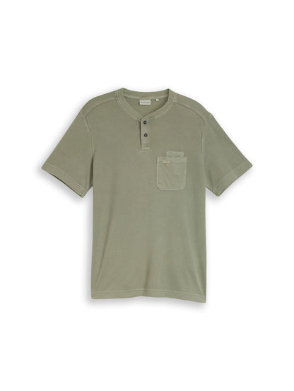 TOM TAILOR Henley T-Shirt mit Brusttasche