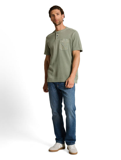 TOM TAILOR Henley T-Shirt mit Brusttasche