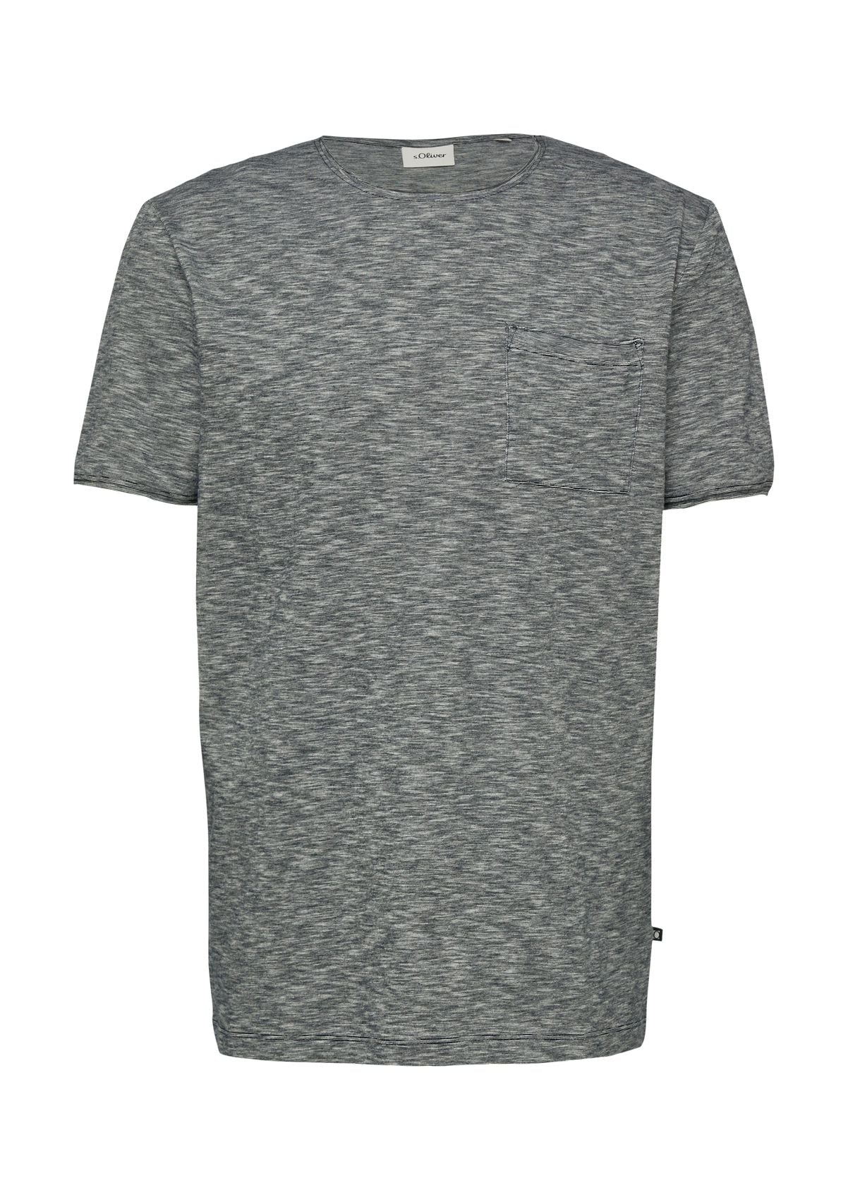 S.OLIVER T-Shirt mit Brusttasche und Rollsaum L
