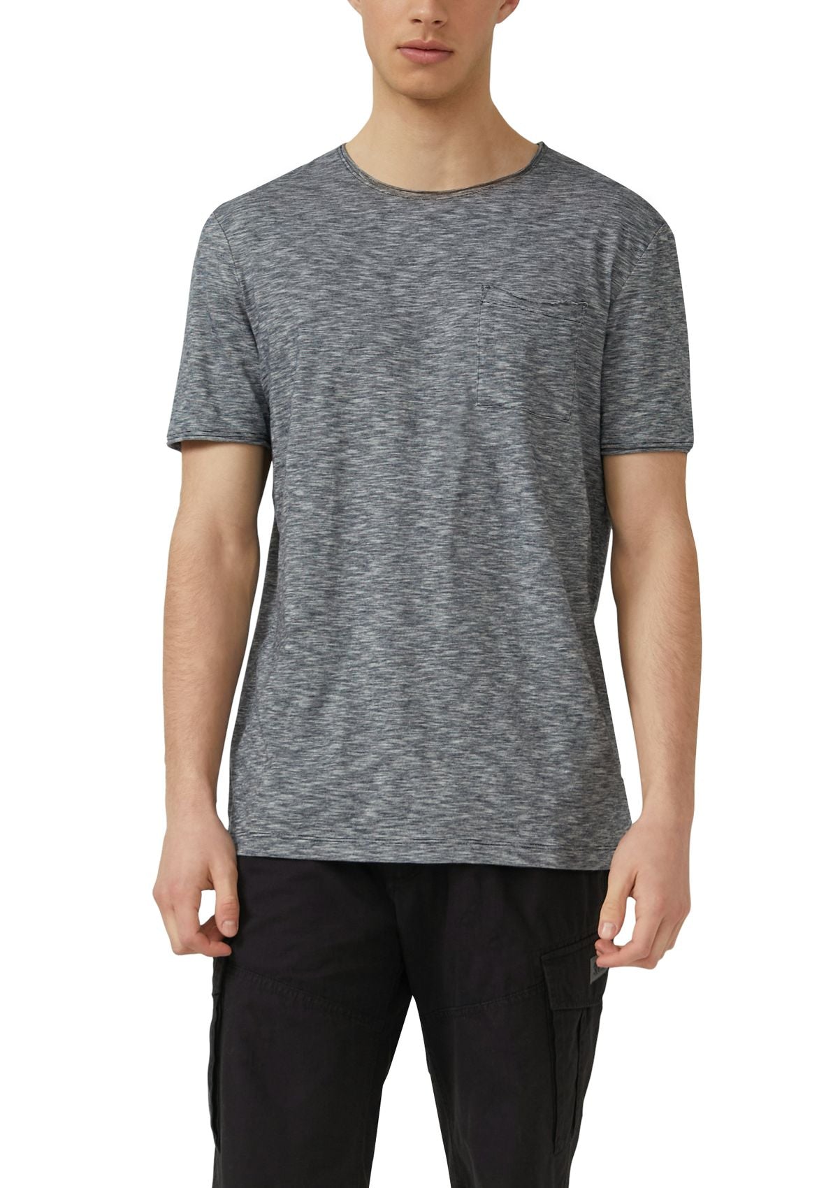 S.OLIVER T-Shirt mit Brusttasche und Rollsaum