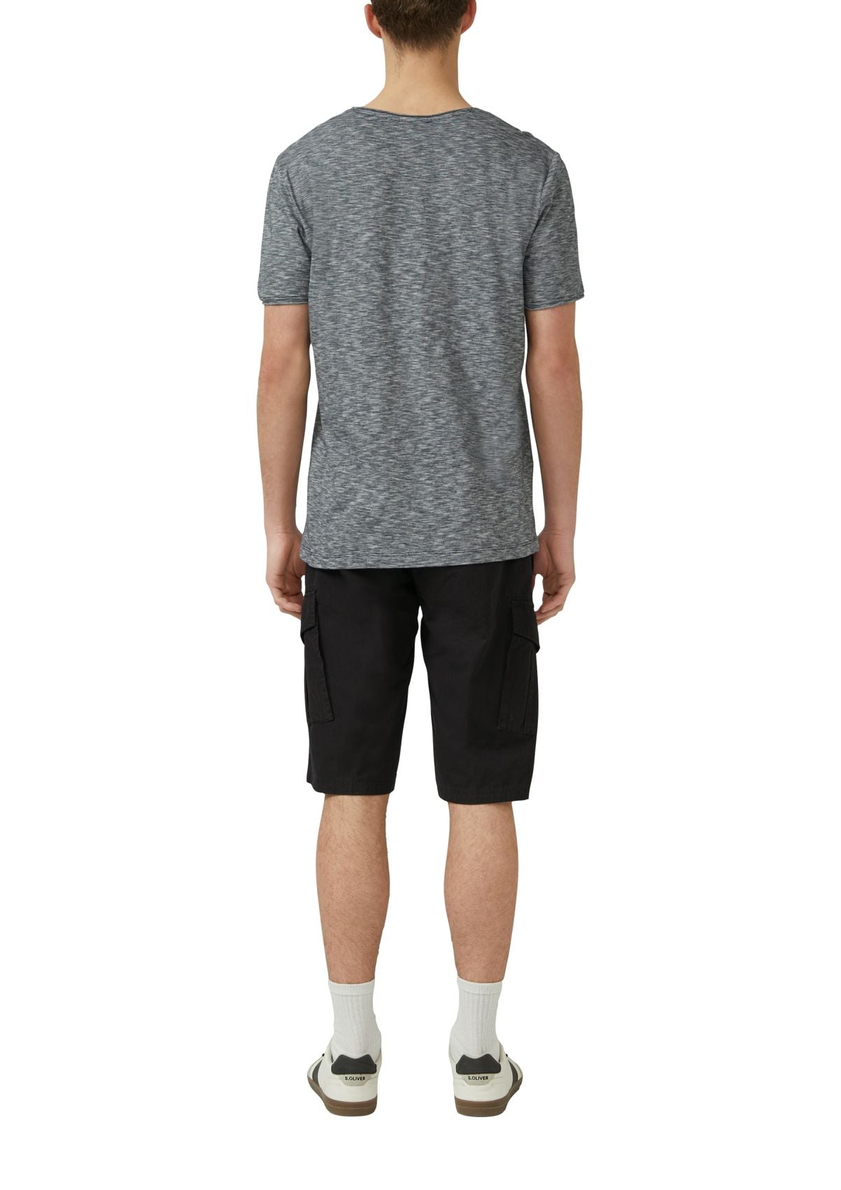 S.OLIVER T-Shirt mit Brusttasche und Rollsaum