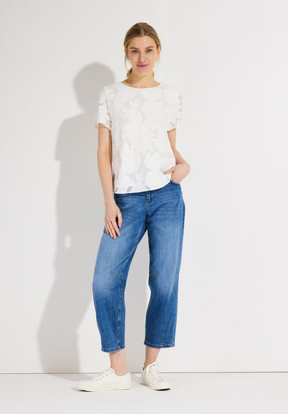 MORE & MORE Jacquard-Bluse