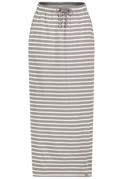 SUBLEVEL Damen, Rock, stripes: light mud brown-beige