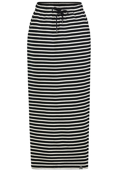 SUBLEVEL Damen, Rock, stripes: black-beige