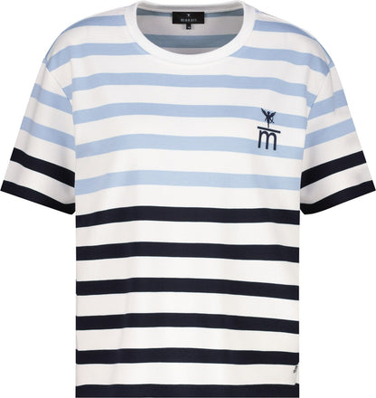 MONARI T-Shirt, marine ringel