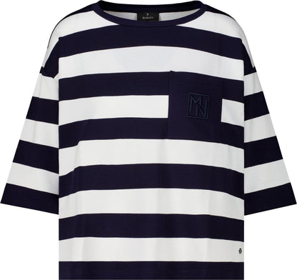 MONARI Sweatshirt, marine ringel