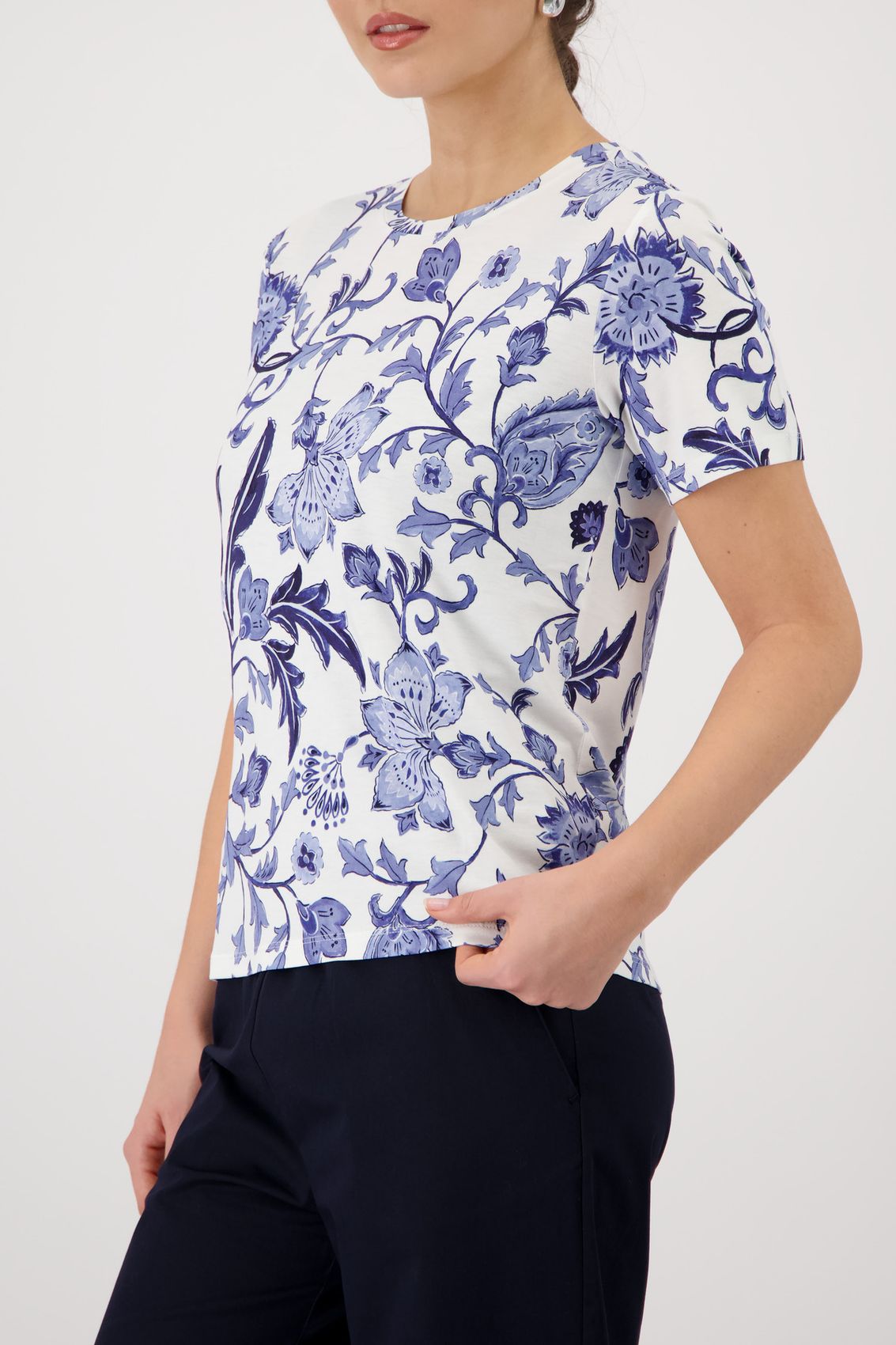 T-Shirt mit Blumenmuster