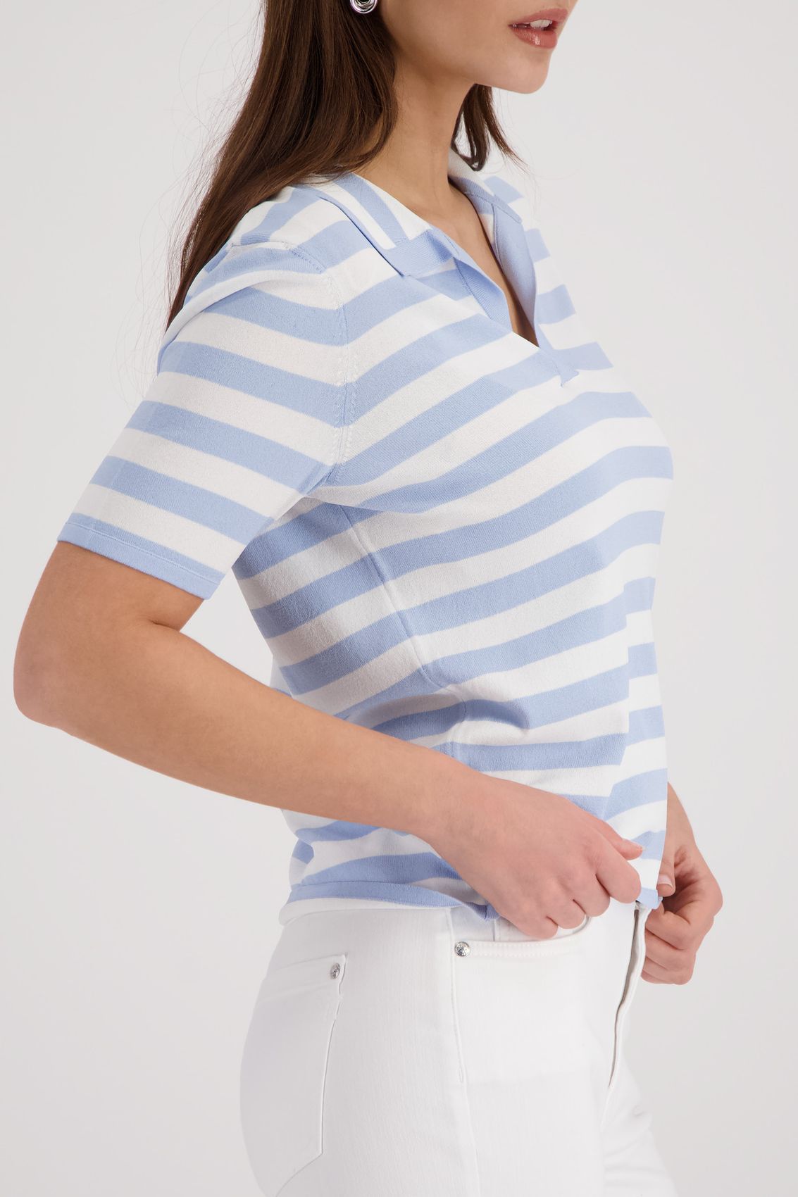 MONARI Pullover, sea side ringel