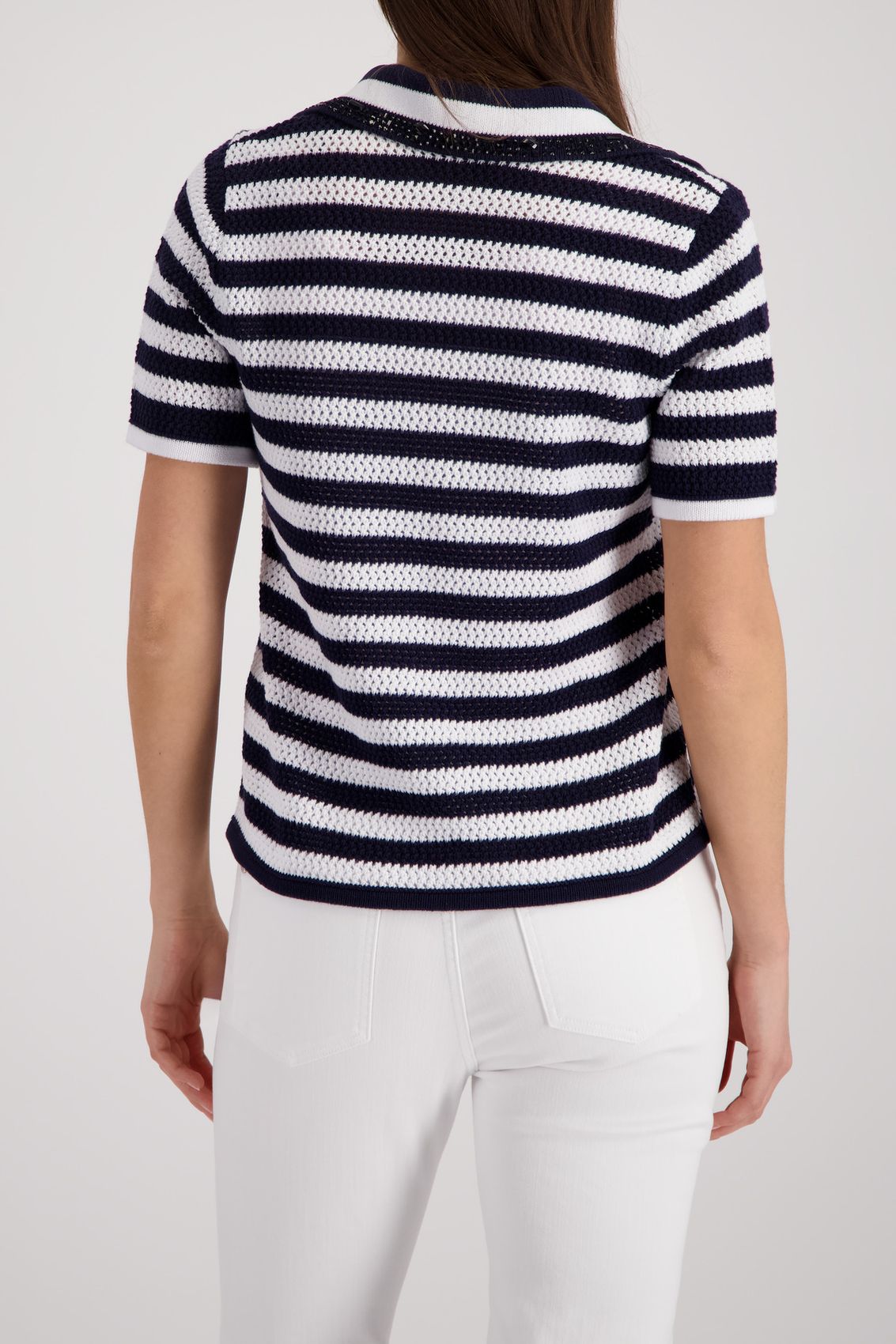 MONARI Pullover, marine ringel